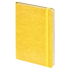 Ежедневник недатированный Boomer, А5, желтый, кремовый блок в линейку, без обреза Ежедневник недатированный Boomer, А5, желтый, кремовый блок в линейку, без обреза