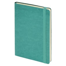 Ежедневник недатированный Boomer, А5, бирюзовый, кремовый блок в линейку, без обреза Ежедневник недатированный Boomer, А5, бирюзовый, кремовый блок в линейку, без обреза