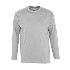 Футболка мужская с длинным рукавом MONARCH, серый меланж, M, 85% хлопок, 15% вискоза, 150 г/м2 Футболка мужская с длинным рукавом MONARCH, серый меланж, M, 85% хлопок, 15% вискоза, 150 г/м2