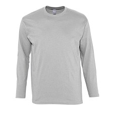 Футболка мужская с длинным рукавом MONARCH, серый меланж, 5XL, 85% хлопок, 15% вискоза, 150 г/м2 Футболка мужская с длинным рукавом MONARCH, серый меланж, 5XL, 85% хлопок, 15% вискоза, 150 г/м2