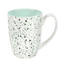 Кружка TERRAZZO, белый со светло-зеленым, 330мл, фарфор Кружка TERRAZZO, белый со светло-зеленым, 330мл, фарфор
