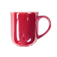 Кружка PERLA, красный с белым, 350мл, фарфор Кружка PERLA, красный с белым, 350мл, фарфор