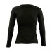 Футболка женская с длинным рукавом MAJESTIC, глубокий черный, M, 100% хлопок, 150 г/м2