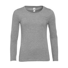 Футболка женская с длинным рукавом MAJESTIC, серый меланж, XXL, 85% хлопок, 15% вискоза, 150 г/м2 Футболка женская с длинным рукавом MAJESTIC, серый меланж, XXL, 85% хлопок, 15% вискоза, 150 г/м2