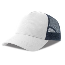 Бейсболка RAPPER COTTON-S, п. заст, 5 клин, белый/тёмно-синий, 100% хлопок/100% полиэстер, 280 г/м2 Бейсболка RAPPER COTTON-S, п. заст, 5 клин, белый/тёмно-синий, 100% хлопок/100% полиэстер, 280 г/м2