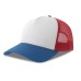 Бейсболка RAPPER COTTON-S, п. заст, 5 клин, белый/красны/синий, 100% хлопок/100% полиэстер, 280 г/м2 Бейсболка RAPPER COTTON-S, п. заст, 5 клин, белый/красны/синий, 100% хлопок/100% полиэстер, 280 г/м2