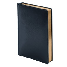 Ежедневник недатированный Joy, А5, темно-синий, белый блок, золотой обрез Ежедневник недатированный Joy, А5, темно-синий, белый блок, золотой обрез