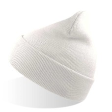 Шапка вязаная детская двойная с отворотом "Kid Wind"_белый,100% акрил Шапка вязаная детская двойная с отворотом "Kid Wind"_белый,100% акрил