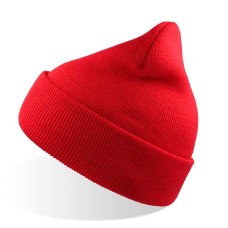 Шапка вязаная детская двойная с отворотом "Kid Wind"_красный,100% акрил Шапка вязаная детская двойная с отворотом "Kid Wind"_красный,100% акрил