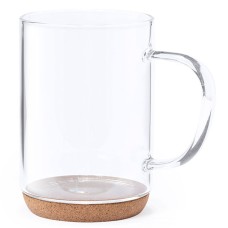 Кружка HINDRAS, 450мл, 11,5х8см, боросиликатное стекло, пробковое дерево Кружка HINDRAS, 450мл, 11,5х8см, боросиликатное стекло, пробковое дерево