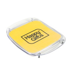 Монетница прозрачная, 20,5 х 17,5 х 2 см, пластик, полноцветная печать на вставку Монетница прозрачная, 20,5 х 17,5 х 2 см, пластик, полноцветная печать на вставку