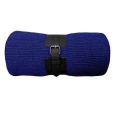 Плед  "Belt", т.синий, 130 х 180 см, 100% акрил, с поясом
