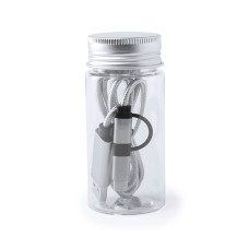 Провод для зарядки DRIMON в банке, серый, пластик Провод для зарядки DRIMON в банке, серый, пластик