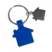 Брелок "HOME", синий, 3х3,5х0,6см,металл, силикон Брелок "HOME", синий, 3х3,5х0,6см,металл, силикон