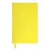 Бизнес-блокнот FUNKY, 130*210 мм, желтый,  серый форзац, мягкая обложка,  блок в линейку