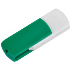 USB flash-карта "Easy" (8Гб),белая с зеленым, 5,7х1,9х1см,пластик USB flash-карта "Easy" (8Гб),белая с зеленым, 5,7х1,9х1см,пластик