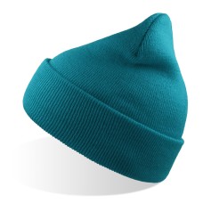 Шапка вязаная двойная Wind-S, морская волна, 100% переработанный полиэстер Шапка вязаная двойная Wind-S, морская волна, 100% переработанный полиэстер