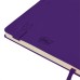 Бизнес-блокнот GRACY, 130х210 мм, фиолет., кремовая бумага, гибкая обложка, в линейку, на резинке Бизнес-блокнот GRACY, 130х210 мм, фиолет., кремовая бумага, гибкая обложка, в линейку, на резинке