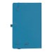 Бизнес-блокнот GRACY, 130х210 мм, лазурный, кремовая бумага, гибкая обложка, в линейку, на резинке Бизнес-блокнот GRACY, 130х210 мм, лазурный, кремовая бумага, гибкая обложка, в линейку, на резинке
