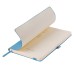 Бизнес-блокнот GRACY, 130х210 мм, лазурный, кремовая бумага, гибкая обложка, в линейку, на резинке Бизнес-блокнот GRACY, 130х210 мм, лазурный, кремовая бумага, гибкая обложка, в линейку, на резинке