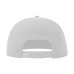 Бейсболка SNAP FIVE-S, 5 клиньев, пласт. застежка, белый, 100% переработанный полиэстер, 300 г/м2 Бейсболка SNAP FIVE-S, 5 клиньев, пласт. застежка, белый, 100% переработанный полиэстер, 300 г/м2