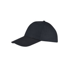 Бейсболка "BUZZ", 5 клиньев, застежка на липучке, черный, 100% хлопок, плотность 150 г/м2 Бейсболка "BUZZ", 5 клиньев, застежка на липучке, черный, 100% хлопок, плотность 150 г/м2