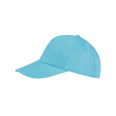 Бейсболка "BUZZ", 5 клиньев, застежка на липучке, бирюзовый, 100% хлопок, плотность 150 г/м2 Бейсболка "BUZZ", 5 клиньев, застежка на липучке, бирюзовый, 100% хлопок, плотность 150 г/м2