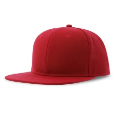Бейсболка "SNAP BACK-S", 6 клиньев, пластик. застежка, красный, 100% перераб. полиэстер, 300 гр/м2