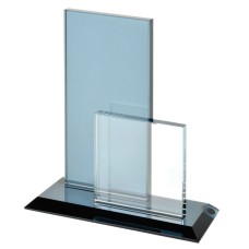 Стела наградная "Double", 15,5х6х17,6см, стекло Стела наградная "Double", 15,5х6х17,6см, стекло