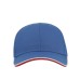 Бейсболка "Zoom Piping Sandwich", 6 клиньев, застежка на липучке, синий, 30% хлопок, 65% полиэстер Бейсболка "Zoom Piping Sandwich", 6 клиньев, застежка на липучке, синий, 30% хлопок, 65% полиэстер