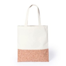 Сумка для покупок "Tarla", белый, 35х40 см, 100%хлопок, 145 г/м2, натуральная пробка Сумка для покупок "Tarla", белый, 35х40 см, 100%хлопок, 145 г/м2, натуральная пробка