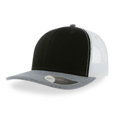 Бейсболка "SONIC", 6 клиньев, пласт. застежка, черно-серый с бел, осн.ткань, 100% хлопок,280 г/м2 Бейсболка "SONIC", 6 клиньев, пласт. застежка, черно-серый с бел, осн.ткань, 100% хлопок,280 г/м2