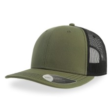 Бейсболка "SONIC", 6 клиньев, пласт. зас-ка, оливковый/черный, осн.ткань,100% хлопок, 280 г/м2 Бейсболка "SONIC", 6 клиньев, пласт. зас-ка, оливковый/черный, осн.ткань,100% хлопок, 280 г/м2