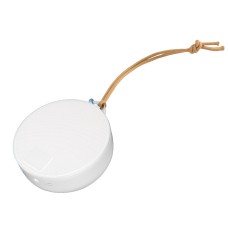 Портативная bluetooth-колонка STRAP, белый с коричневым, 8,5х4 см, пластик Портативная bluetooth-колонка STRAP, белый с коричневым, 8,5х4 см, пластик