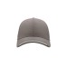Бейсболка "ESTORIL", 6 клиньев, застежка на липучке, серый, 100% полиэстер, 150 г/м2 Бейсболка "ESTORIL", 6 клиньев, застежка на липучке, серый, 100% полиэстер, 150 г/м2