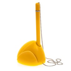 STILL, ручка шариковая с держателем, желтый, пластик STILL, ручка шариковая с держателем, желтый, пластик