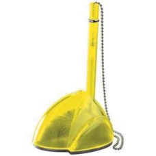 STILL, ручка шариковая с держателем, прозрачный желтый, пластик STILL, ручка шариковая с держателем, прозрачный желтый, пластик