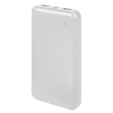 Универсальный аккумулятор Rib 10 (10000 мАч), белый, 13,5х6.8х1,5 см Универсальный аккумулятор Rib 10 (10000 мАч), белый, 13,5х6.8х1,5 см