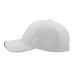 Бейсболка "ESTORIL", 6 клиньев, застежка на липучке, белый, 100% полиэстер, 150 г/м2 Бейсболка "ESTORIL", 6 клиньев, застежка на липучке, белый, 100% полиэстер, 150 г/м2