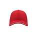 Бейсболка "ESTORIL ", 6 клиньев, застежка на липучке, красный, 100% полиэстер, 150 г/м2 Бейсболка "ESTORIL ", 6 клиньев, застежка на липучке, красный, 100% полиэстер, 150 г/м2