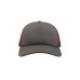 Бейсболка "RAPPER", 5 клиньев, пластиковая застежка, красный серый,100% полиэстер, плотность 80 г/м2 Бейсболка "RAPPER", 5 клиньев, пластиковая застежка, красный серый,100% полиэстер, плотность 80 г/м2