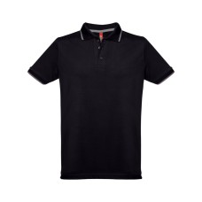 Рубашка-поло мужская SPECTRUM, к/р, чёрный/белый, S, 100% хлопок, плотность 195 г/м2 Рубашка-поло мужская SPECTRUM, к/р, чёрный/белый, S, 100% хлопок, плотность 195 г/м2