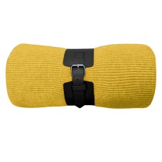 Плед  "Belt", жёлтый, 130 х 180 см, 100% акрил, с поясом