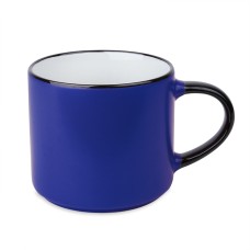 Кружка MARINA, матовая, синий с черным, 450мл, фарфор Кружка MARINA, матовая, синий с черным, 450мл, фарфор