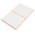 Бизнес-блокнот "Combi", 130*210 мм, бело-оранжевый, кремовый форзац, гибкая обложка, в клетку/нелин Бизнес-блокнот "Combi", 130*210 мм, бело-оранжевый, кремовый форзац, гибкая обложка, в клетку/нелин