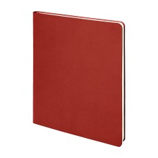 Бизнес-блокнот "Cubi", 150*180 мм, красный, кремовый форзац, мягкая обложка, в линейку Бизнес-блокнот "Cubi", 150*180 мм, красный, кремовый форзац, мягкая обложка, в линейку