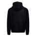 Толстовка мужская с капюшоном KARACHI, черный, M, 80% хлопок, 20% полиэстер, плотность 280 г/м2