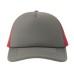 Бейсболка "RAPPER-S", 5 клиньев, пласт. заст, т. серый/бордо,100% переработанный полиэстер, 80 г/м2 Бейсболка "RAPPER-S", 5 клиньев, пласт. заст, т. серый/бордо,100% переработанный полиэстер, 80 г/м2