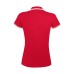 Поло "Pasadena Women", красный, белый_XL, 100% х/б, 200г/м2 Поло "Pasadena Women", красный, белый_XL, 100% х/б, 200г/м2