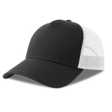 Бейсболка RAPPER COTTON-S, п. заст, 5 клин, чёрный/белый, 100% хлопок/100% полиэстер, 280 г/м2 Бейсболка RAPPER COTTON-S, п. заст, 5 клин, чёрный/белый, 100% хлопок/100% полиэстер, 280 г/м2